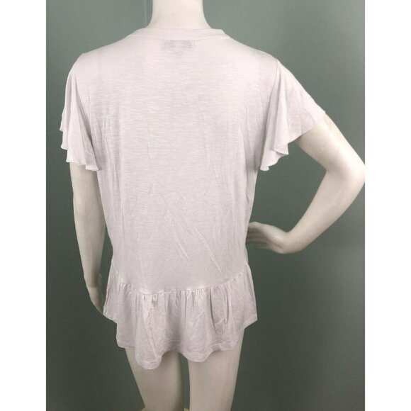NWT Women's Neiman Marcus White Embroidered Tassel Tie Top Sz Large - Picture 8 of 10